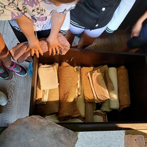 Die dritte Klasse im Heimatmuseum